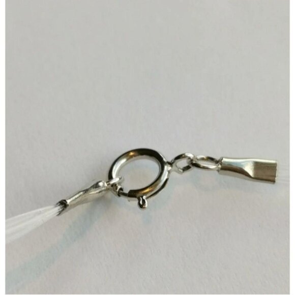 Peacock Grey floating illusion freshwater pearl Necklace - Picture 4 of 8